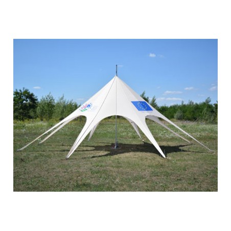 Tente Étoile 10m avec Mât Central - Événements Réussis